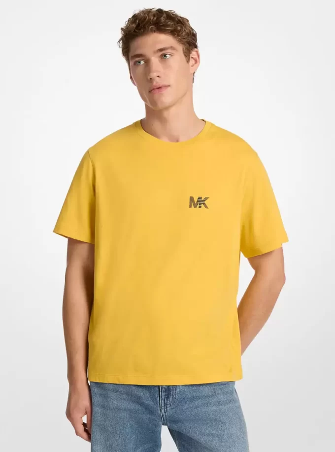Camiseta de algodón con logotipo Camiseta de algodón con logotipo