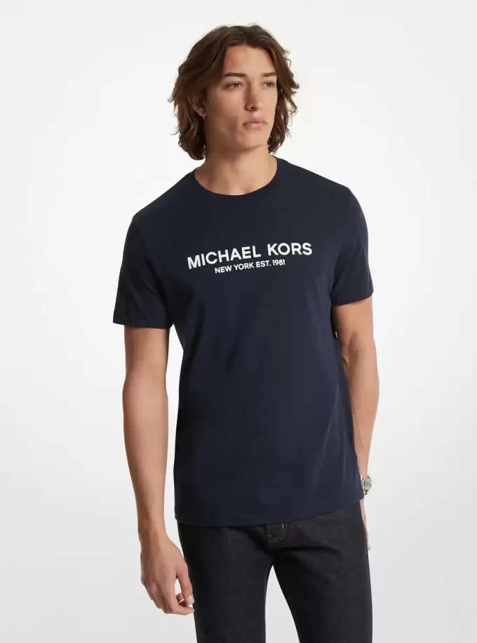 Camiseta de algodón con logotipo Camiseta de algodón con logotipo