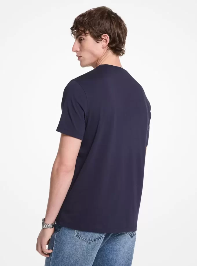 Camiseta de algodón con logotipo Camiseta de algodón con logotipo