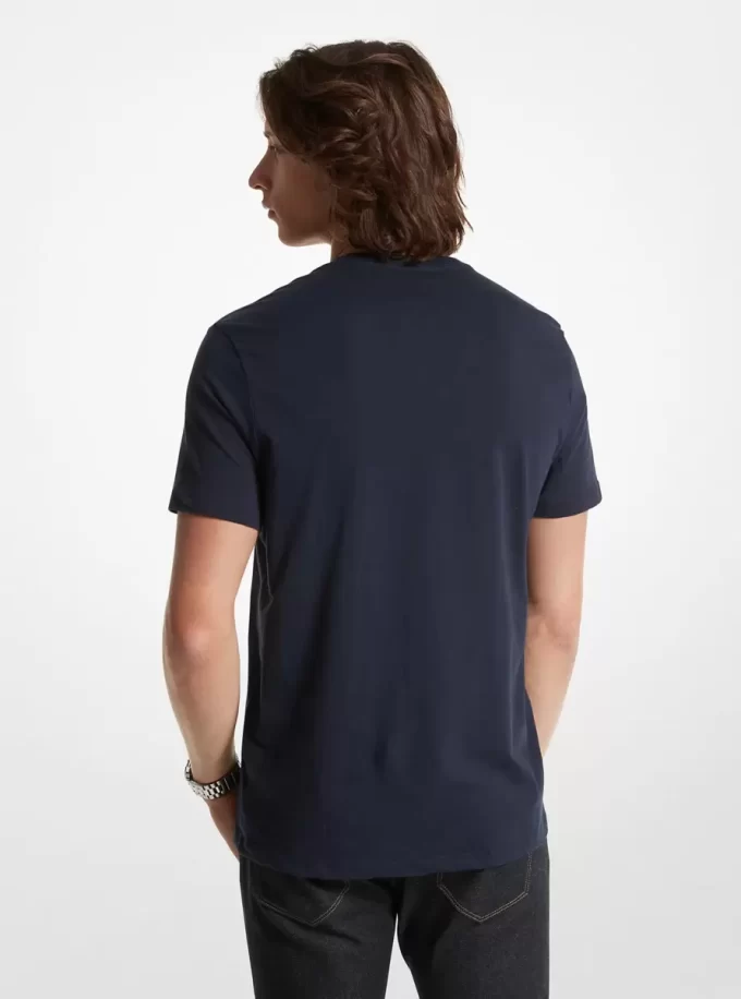 Camiseta de algodón con logotipo Camiseta de algodón con logotipo