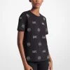 Camiseta de algodón con logotipo adornado Camiseta de algodón con logotipo adornado
