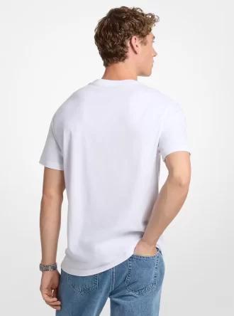 Camiseta de algodón estampada