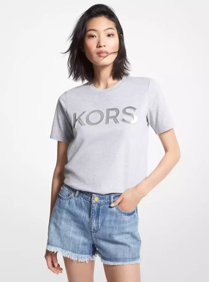 Camiseta de algodón orgánico con logo