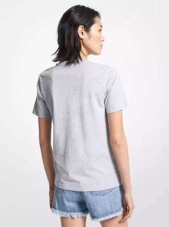 Camiseta de algodón orgánico con logo