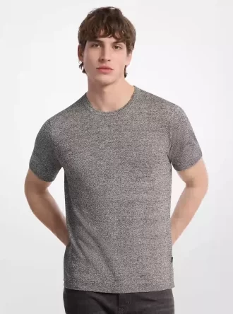 Camiseta de lino y algodón