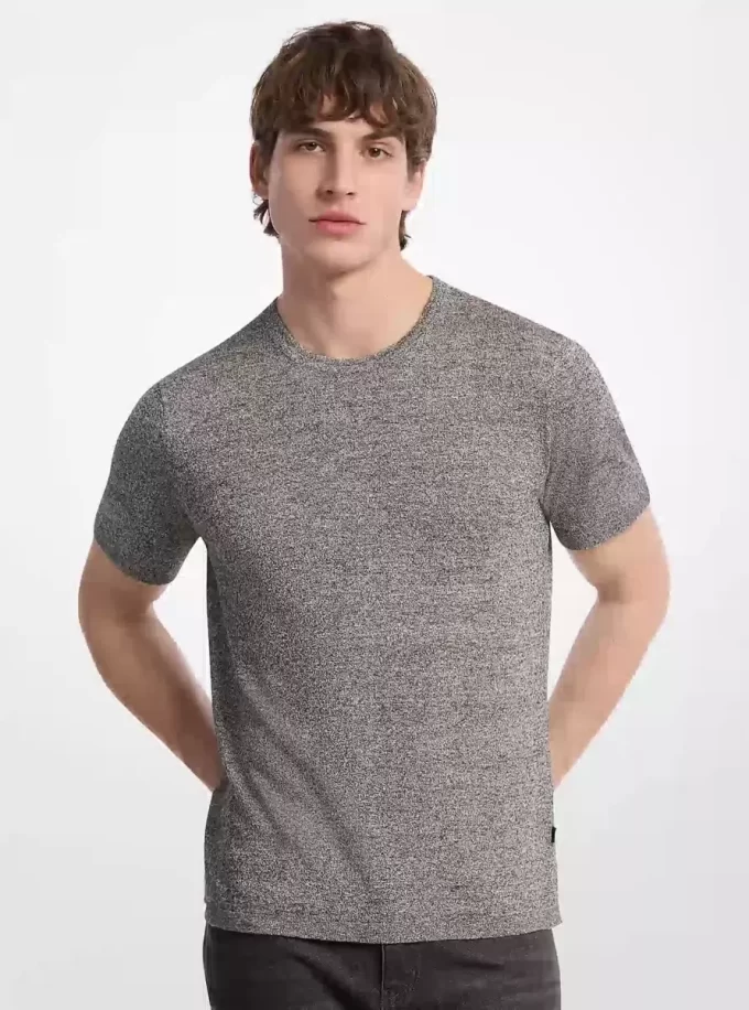 Camiseta de lino y algodón