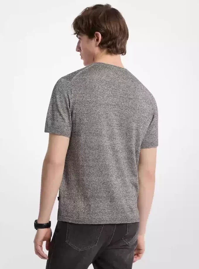 Camiseta de lino y algodón