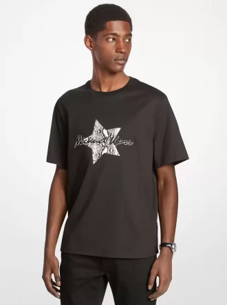 Camiseta gráfica de algodón