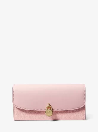 Cartera continental grande con logotipo de la firma Hamilton