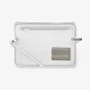 Cartera continental grande de piel granulada