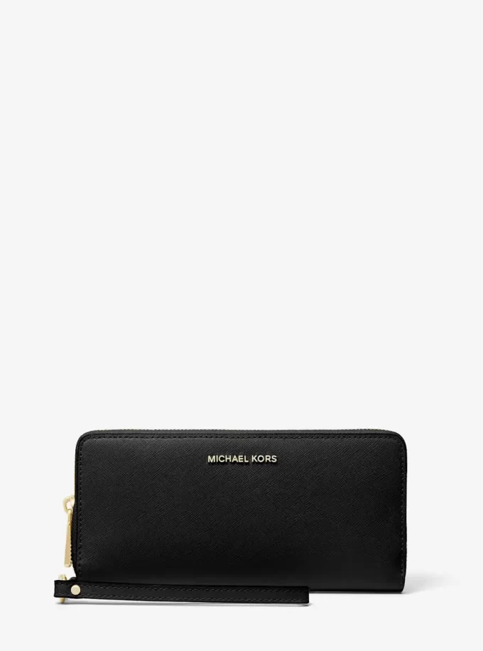 Cartera continental grande de piel saffiano Cartera continental grande de piel saffiano