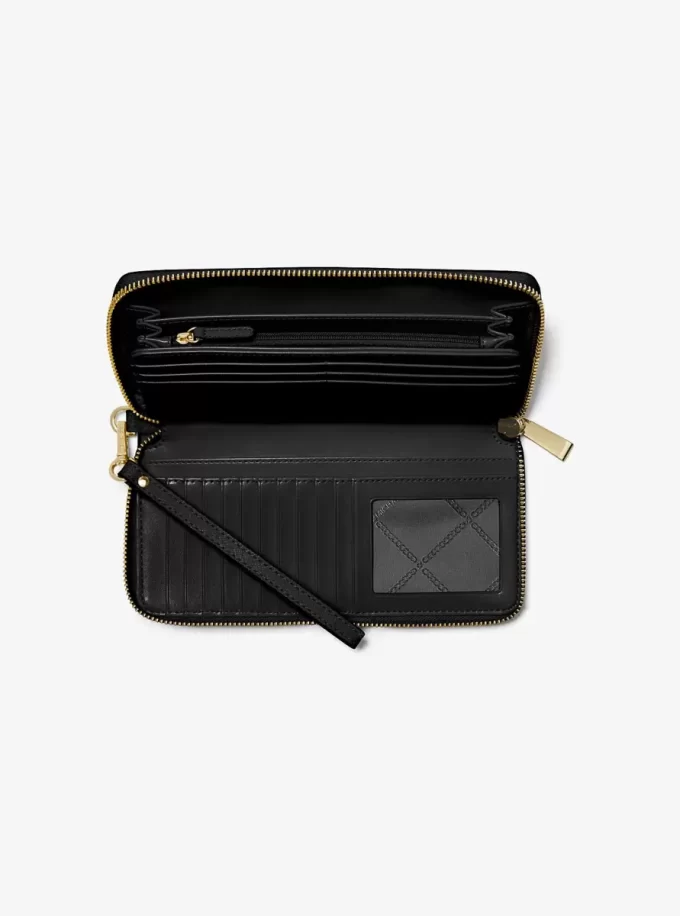 Cartera continental grande de piel saffiano Cartera continental grande de piel saffiano