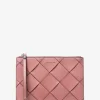 Cartera de pulsera extragrande de piel tejida Jet Set Travel Cartera de pulsera extragrande de piel tejida Jet Set Travel