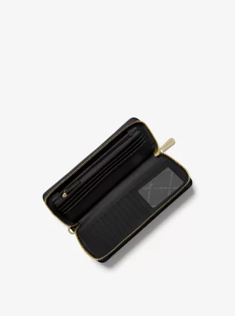 Cartera de pulsera grande de piel granulada Jet Set Travel Cartera de pulsera grande de piel granulada Jet Set Travel