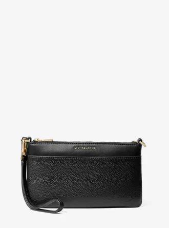 Cartera de pulsera Jet Set mediana de piel granulada