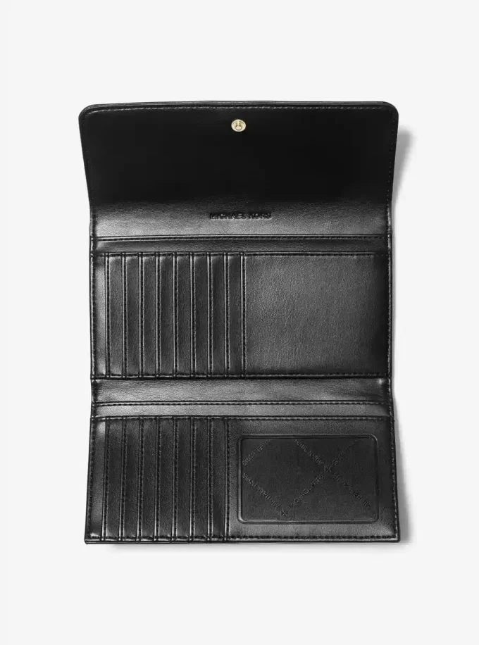 Cartera grande acolchada de tres pliegues Jet Set Travel Cartera grande acolchada de tres pliegues Jet Set Travel