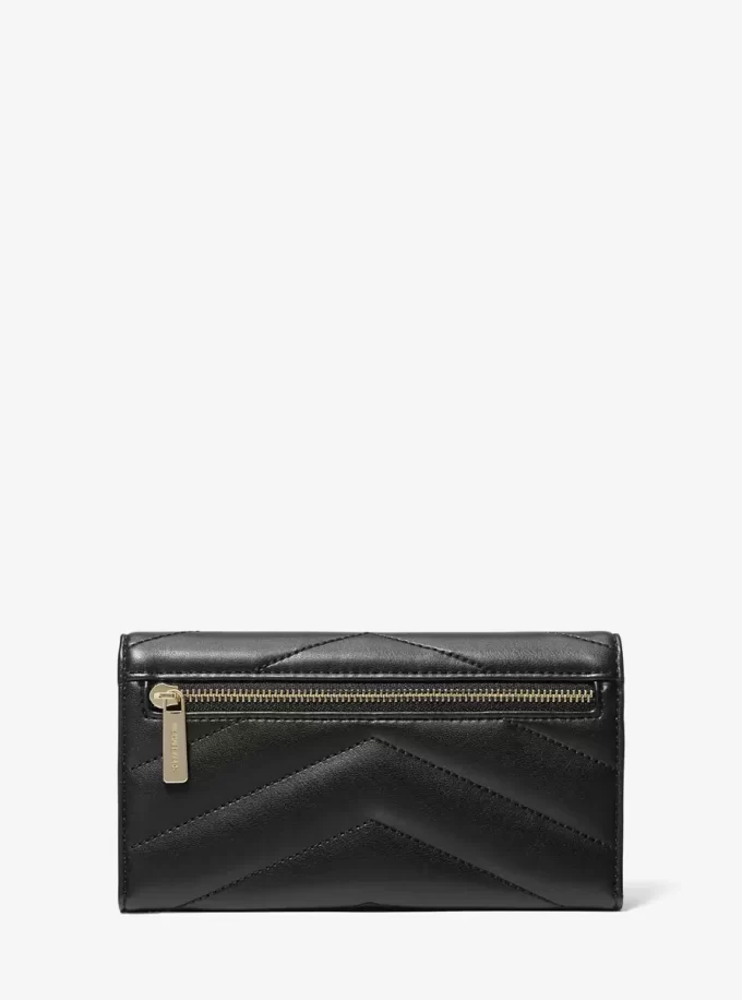 Cartera grande acolchada de tres pliegues Jet Set Travel Cartera grande acolchada de tres pliegues Jet Set Travel
