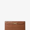 Cartera grande Carson con relieve de cocodrilo