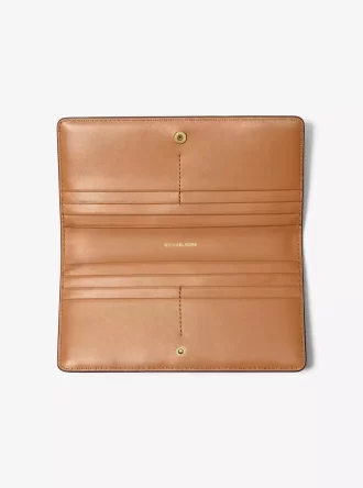 Cartera grande con cierre a presión y logo de la firma Bryant