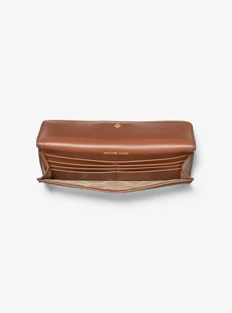 Cartera grande con cierre a presión y logotipo de Jet Set