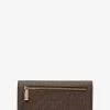 Cartera grande con cierre a presión y logotipo de Jet Set Cartera grande con cierre a presión y logotipo de Jet Set