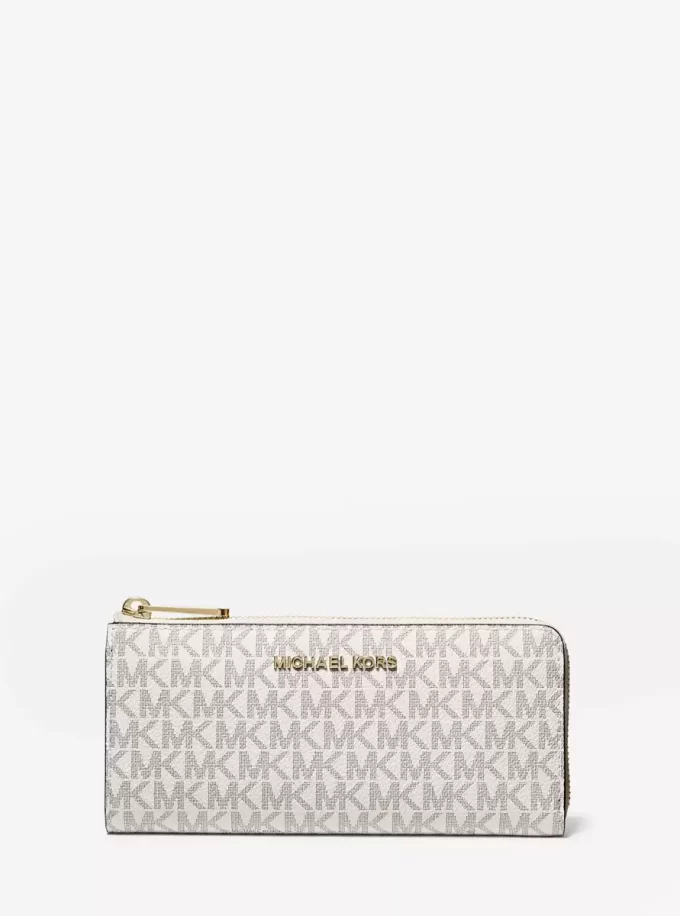 Cartera grande con cremallera de un cuarto y logotipo de Jet Set Travel Cartera grande con cremallera de un cuarto y logotipo de Jet Set Travel