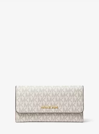 Cartera grande de tres pliegues con el logotipo de Jet Set