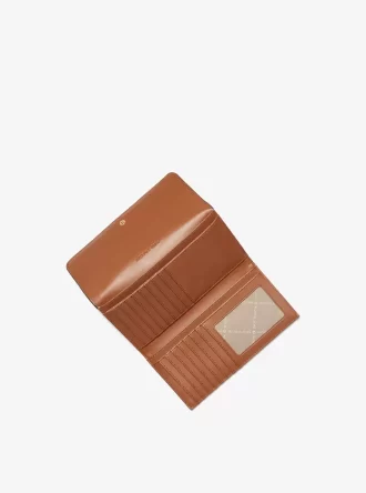 Cartera grande de tres pliegues con el logotipo de Jet Set