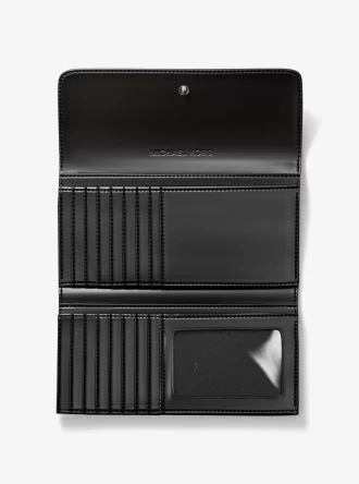 Cartera grande de tres pliegues con el logotipo de Jet Set Cartera grande de tres pliegues con el logotipo de Jet Set