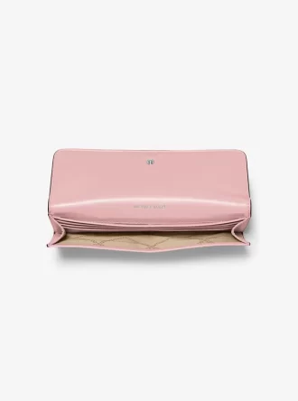 Cartera grande Jet Set de piel saffiano con cierre a presión
