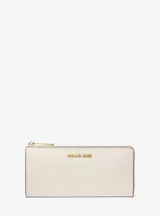 Cartera grande Jet Set Travel de piel saffiano con cremallera de un cuarto
