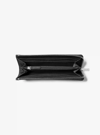 Cartera grande Jet Set Travel de piel saffiano con cremallera de un cuarto