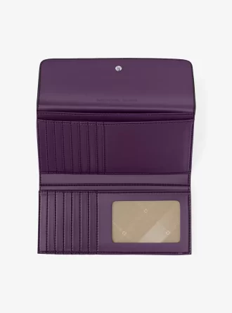 Cartera grande plegable de piel saffiano Jet Set