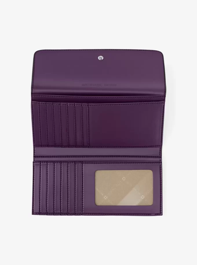Cartera grande plegable de piel saffiano Jet Set Cartera grande plegable de piel saffiano Jet Set