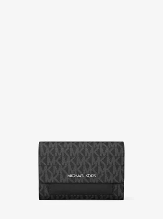 Cartera mediana 2 en 1 con el logotipo de Jet Set Signature