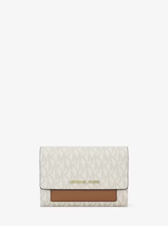 Cartera mediana 2 en 1 con el logotipo de Jet Set Signature Cartera mediana 2 en 1 con el logotipo de Jet Set Signature