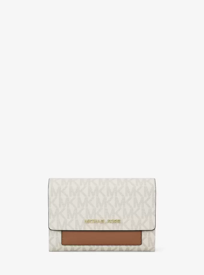 Cartera mediana 2 en 1 con el logotipo de Jet Set Signature