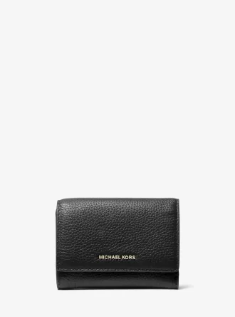 Cartera mediana Bryant de piel granulada