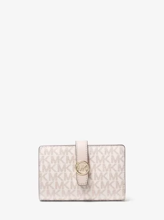 Cartera mediana con cremallera y logo distintivo de Greenwich