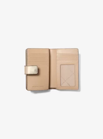 Cartera mediana con logotipo metálico Jet Set
