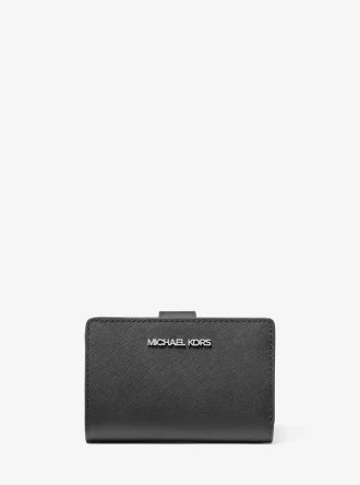 Cartera mediana de piel saffiano