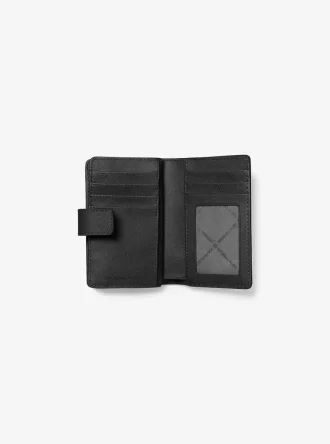 Cartera mediana de piel saffiano