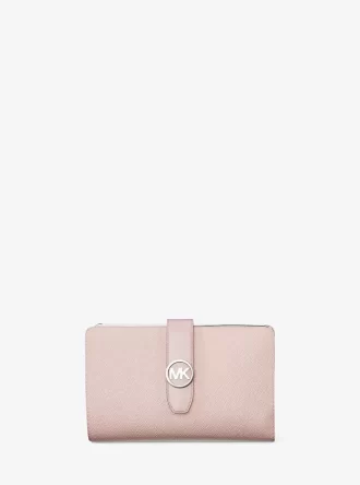 Cartera mediana de piel saffiano Greenwich