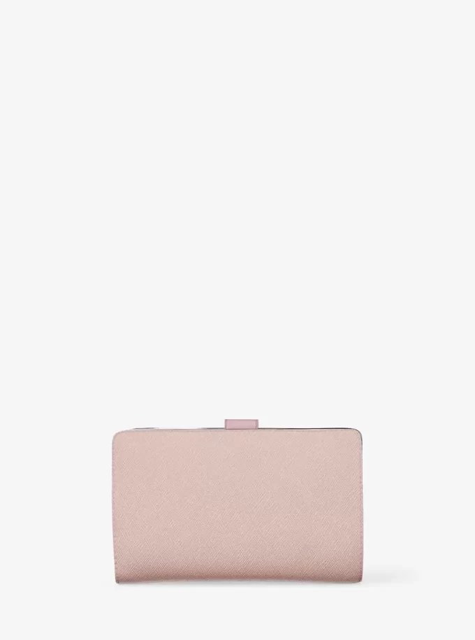 Cartera mediana de piel saffiano Greenwich