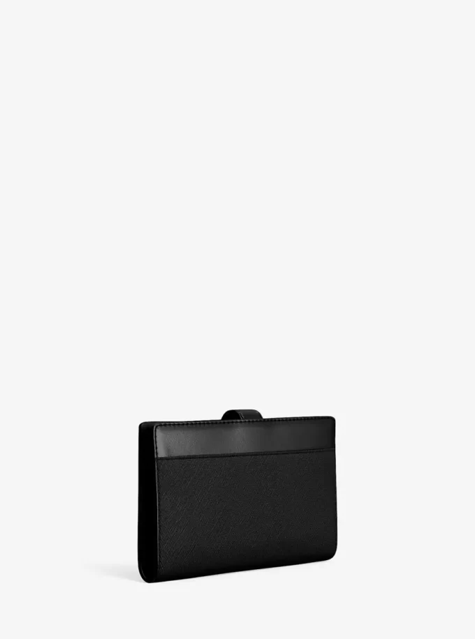Cartera mediana de piel saffiano Greenwich