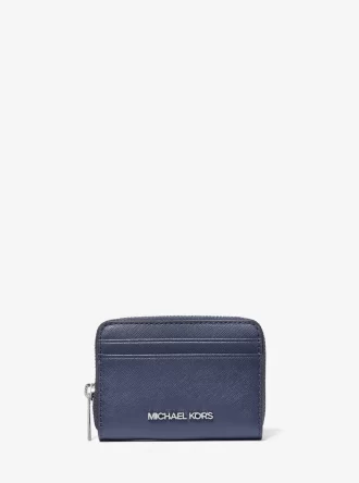 Cartera mediana de piel saffiano para viajes Jet Set