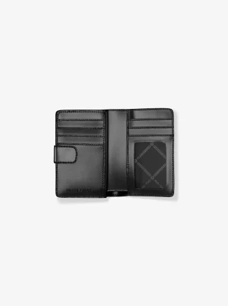 Cartera mediana Jet Set con logotipo bicolor