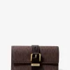 Cartera mediana triple con logo de firma de Nolita