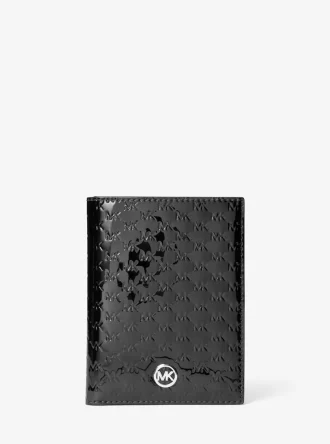 Cartera para pasaporte Jet Set Medium con logotipo de patente grabado