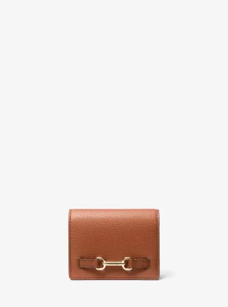Cartera pequeña de piel granulada Carson